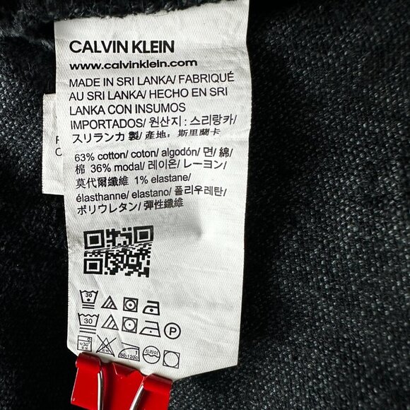 Calvin Klein Jeans Pants Mens 38 Straight Dark Gray 5 Pocket Style Cotton Stretc - Picture 7 of 11